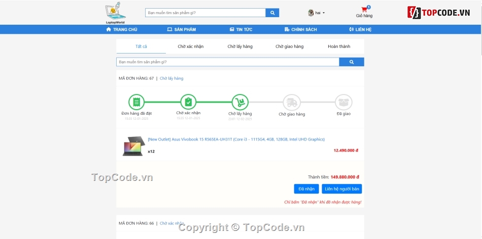 Source code website bán laptop,Đồ án website bán laptop,Source code bán hàng PHP,Code PHP MySQL bán laptop,Source code website bán hàng cho sinh viên